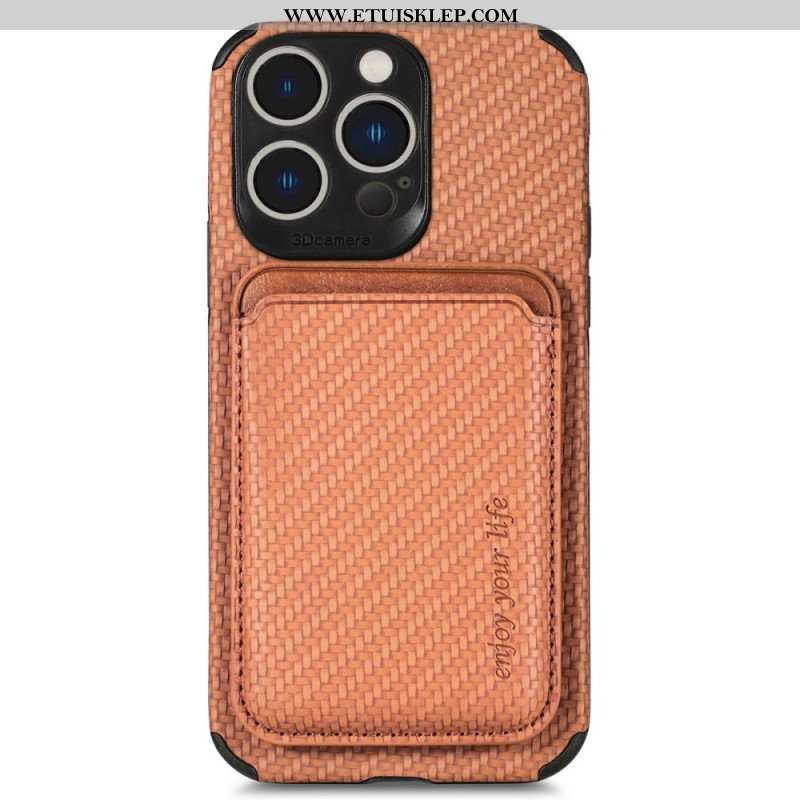 Etui do iPhone 14 Pro Portfel Portfel Z Włókna Węglowego I Magnesu